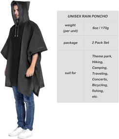 img 1 attached to 🧥 Drawstring Ponchos for Adults: ANTVEE Occupational Health & Safety Products in Emergency Response Equipment