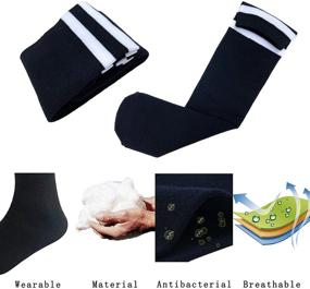 img 1 attached to AnjeeIOT Kids Soccer Socks - High School Team Dance Sports Socks for 5-10 Years Old Boys & Girls