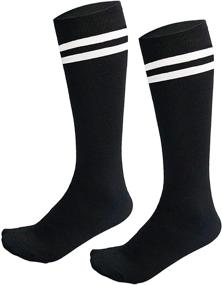 img 4 attached to AnjeeIOT Kids Soccer Socks - High School Team Dance Sports Socks for 5-10 Years Old Boys & Girls