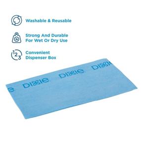 img 3 attached to 🧻 Dixie H700 Disposable Foodservice Towel – Blue & Blue Stripe, 29424 – 1 Box of 150 Towels