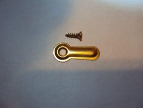 img 1 attached to 🖼️ Brass Plated Picture Frame Turn Buttons 1" with Screws - AMS 100 | Enhancing Picture Framing Supplies for Optimal Results