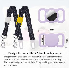 img 2 attached to Air Tag Case For Dog Collar Dogs for Training & Behavior Aids