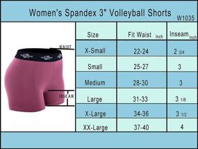 img 1 attached to 🏐 CADMUS Women's 3-Inch Pro Volleyball Spandex Shorts for Workout