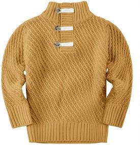 img 4 attached to 🧥 Makkrom Turtleneck Pullover Sweaters: Ideal Comfortable Boys' Clothing