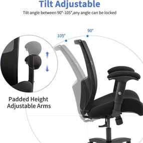 img 2 attached to LONGBOSS Ergonomic Computer Adjustable Armrest Furniture