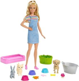 img 4 attached to 🎨 Multicolor Barbie Plan Wash Playset: An Ultimate Interactive Experience