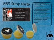 g.b.s leather strop 30ml conditioning paste: the ultimate leather razor strop moisturizer for professional sharpening - pack of 1 logo