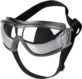 img 4 attached to Premium UV Protection Dog Goggles: Waterproof & Windproof Sunglasses for Medium and Large Long Snout Dogs