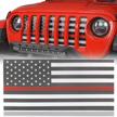 hooke road for jeep gladiator jt/wrangler jl grill insert front grille mesh screen thin red accessories compatible with jeep gladiator jt/wrangler jl 2018 2019 2020 2021 logo