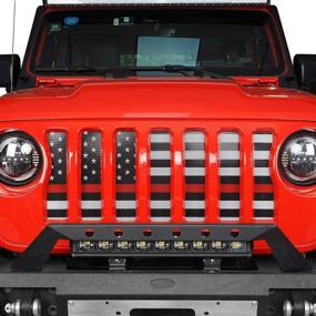 img 3 attached to Hooke Road For Jeep Gladiator JT/Wrangler JL Grill Insert Front Grille Mesh Screen Thin Red Accessories Compatible With Jeep Gladiator JT/Wrangler JL 2018 2019 2020 2021