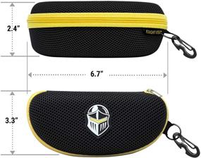 img 2 attached to 🕶️ Protective BLUPOND GrayYellow Sunglasses Case: Keeping Your Shades Safe and Stylish
