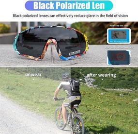 img 2 attached to 🚴 KAPVOE Polarized Cycling Glasses - Ride in Style with Men and Women MTB Sunglasses for Mountain Biking and Motorcycling