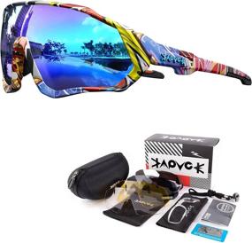 img 4 attached to 🚴 KAPVOE Polarized Cycling Glasses - Ride in Style with Men and Women MTB Sunglasses for Mountain Biking and Motorcycling