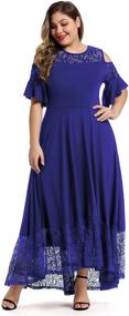 img 2 attached to LALAGEN Womens Shoulder Swing Evening Women's Clothing and Dresses