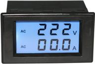 ⚡ yeeco digital ac volt amp panel meter 80v-300v 100a lcd dual display, monitor voltage current, two wires with ct logo