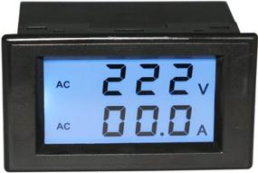 img 4 attached to ⚡ Yeeco Digital AC Volt Amp Panel Meter 80V-300V 100A LCD Dual Display, Monitor Voltage Current, Two Wires with CT