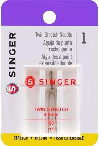 img 4 attached to 🧵 SINGER 04719 Universal Twin Stretch Sewing Machine Needle: Enhance Performance with Dual Stitching Power