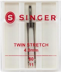 img 3 attached to 🧵 SINGER 04719 Universal Twin Stretch Sewing Machine Needle: Enhance Performance with Dual Stitching Power