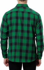 img 2 attached to FANCIER Button Down Regular Flannel WhiteBuffalo Outdoor Recreation