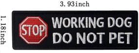 img 3 attached to 🐾 Service Dog Working Morale Patch Set: Tactical Military Emblem Patches for Vests/Harnesses - Do Not Pet - Hook and Loop Backing - 2PCS