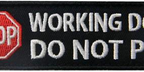 img 1 attached to 🐾 Service Dog Working Morale Patch Set: Tactical Military Emblem Patches for Vests/Harnesses - Do Not Pet - Hook and Loop Backing - 2PCS