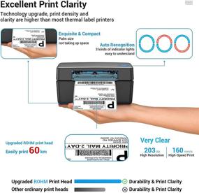 img 3 attached to Premium Shipping Label Printer 4x6 with High-Speed Thermal Print & Clarity - Perfect for USPS, FedEx, Amazon, Shopify, Etsy, and More!