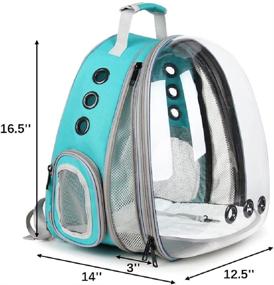 img 2 attached to LOLLIMEOW Bubble Pet Carrier Backpack for Cats and Puppies - Airline-Approved Travel Backpack for Hiking, Walking & Outdoor Use