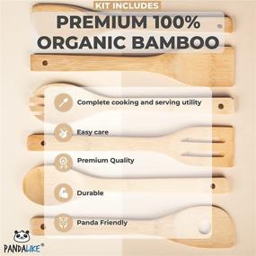 img 2 attached to PANDALIKE Wood Burning Bamboo Utensils Kit - Craft Set with 6 Wooden Spoons for Cooking, Pyrography Branding Iron Pen, Colored Pencils, Wood Slices, Stencils, Storage Case - Woodworking Gift - 59pcs: Perfect Set for Wood Burning Enthusiasts and Cooking Enthusiasts Alike!