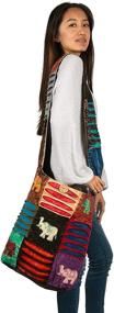 img 2 attached to Vibrant Hobo Colorful Shoulder Crossbody Bag: A Spacious Sling for Women with Slouchy Bohemian Vibes