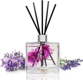 img 4 attached to Sleep-Enhancing Lavender Aromatherapy Reed Diffuser Oil | Mood-Stabilizing | Home & Office Decor Perfume | 6.7oz (200ml) | Ideal for Gifts