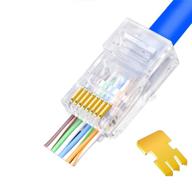 🔌 enhanced cat5e pass through connectors: simplify network installations логотип