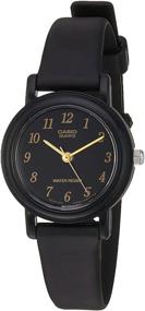 img 4 attached to ⌚ Casio Women's 'Classic' Quartz Resin Casual Watch: Sleek Black Timepiece (Model: LQ139A-1)