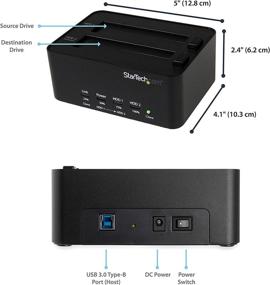 img 1 attached to 🔁 StarTech.com Док-станция для дублирования и стирания с двумя отсеками USB 3.0: 1:1 клонирование и стирание для SATA SSD HDD.