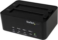 🔁 startech.com док-станция для дублирования и стирания с двумя отсеками usb 3.0: 1:1 клонирование и стирание для sata ssd hdd. логотип