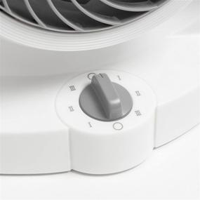 img 1 attached to 🌬️ Impressive IRIS USA WOOZOO Air Circulator: Personal Office or Home Desktop Fan in Sleek White - 10.5 inch