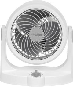 img 4 attached to 🌬️ Impressive IRIS USA WOOZOO Air Circulator: Personal Office or Home Desktop Fan in Sleek White - 10.5 inch