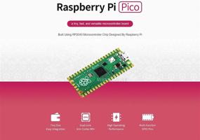 img 2 attached to Waveshare Raspberry Pi Pico A Low-Cost High-Performance Microcontroller Board With Flexible Digital Interfaces Incorporates RP2040 Microcontroller Chip (With Pre-Soldered Header)(3 Items)