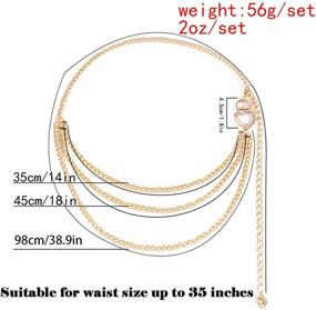 img 1 attached to ALAIX Womens Chain Multilayer Style