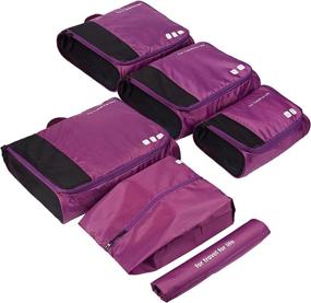 img 4 attached to 🧳 Top-Grade Water-Resistant Lightweight Suitcase Organizer & Accessory Set