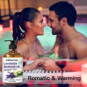 img 1 attached to 🌿 Organic Lavender Massage Oil: 100% Natural & Relaxing Therapeutic Blend for Couples - Ideal Warming and Soothing Body Massage Oil Moisturizer