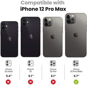 img 3 attached to 📸 Tensea iPhone 12 Pro Max Защитник линзы камеры: Закаленное стекло 9H для дополнительной защиты экрана (синий бриллиант)