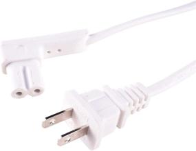 img 2 attached to 🔌 Vebos Кабель питания Sonos One белый 7,5 дюймов / 19 см - Высококачественная замена оригинального кабеля питания Sonos One