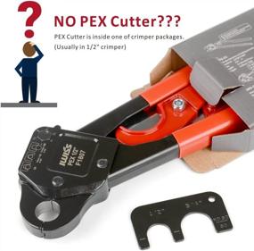 img 3 attached to 🔧 IWISS Angled Head PEX Pipe Crimping Tool Kits: 1/2-inch & 3/4-inch Copper Pex Crimps with Go/No-Go Gauge & PEX Pipe Cutters – Compliant with US F1807 Standards