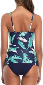 img 3 attached to Stylish and Chic Tempt Me Swimwear Blouson Tankini - Perfect Women's Clothing for Swimsuits & Cover Ups