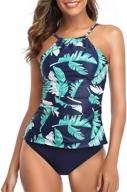 stylish and chic tempt me swimwear blouson tankini - perfect women's clothing for swimsuits & cover ups logo