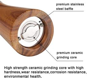 img 1 attached to Pepper Grinder Adjustable Coarseness Tableware