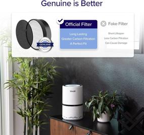 img 3 attached to LEVOIT LV-H132 Air Purifier Replacement Filter - 3-in-1 Pre-Filter, True HEPA & Activated Carbon - 1 Pack