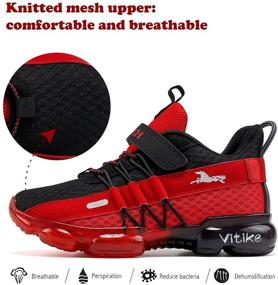 img 3 attached to 👟 Breathable Trail Running Shoes for Girls: Lightweight Outdoor & Indoor Athletic Footwear