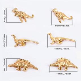 img 3 attached to 🦖 ANDPAI Dinosaur Stud Earrings Set - Chic Charm, Hypoallergenic Animal Earrings for Women & Girls (3 Pairs)