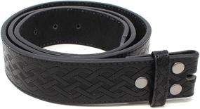 img 4 attached to 🔥 Exquisite Leather Embossed Celtic Pattern Black S: A Timeless Statement of Style